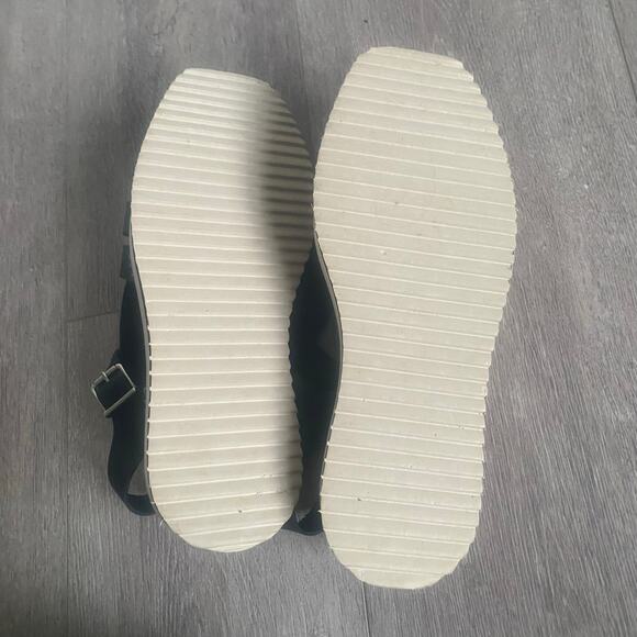 Anthropologie Sporty Platform Fisherman Espadrille Sandals Black NEW Size 12 - Picture 7 of 7